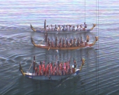 Cílová fotografie - Mistrovství Moravy - Ostrožská Nová Ves, jezero - DBGP - ČP - Mix 200m - qFA